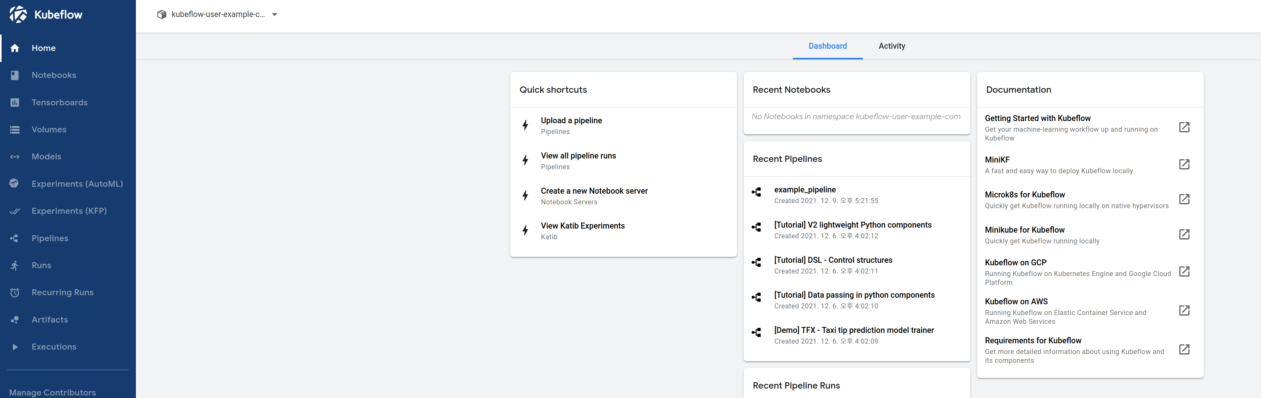 central-dashboard